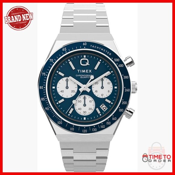 Other - 40mm Stainless Steel Quartz Chronograph Watch Water Resistant 50M